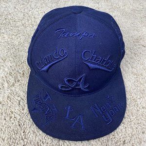 Sports Cities States Hat Blue Fitted XL Atlanta Tampa NC SC LA NY‎ Orlando Cap